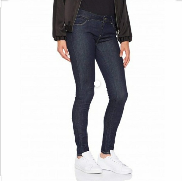 Bullhead extreme low cut skinny juniors jeans dark fabric Size 5 - Picture 2 of 9